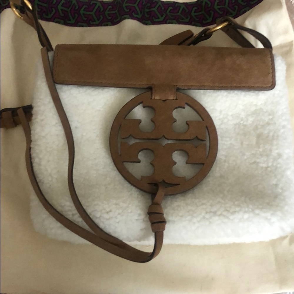 Tory Burch Miller shearling crossbody